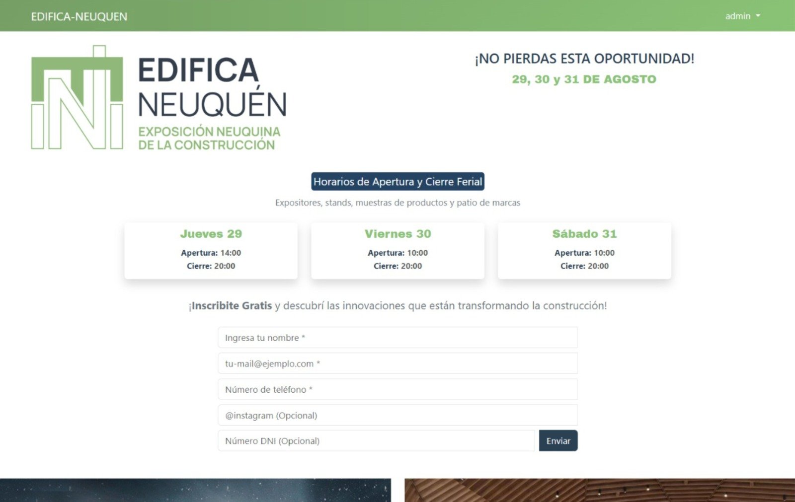 Sistema de registro con QR para Edifica Neuquén, el evento de construcción más importante de la Patagonia